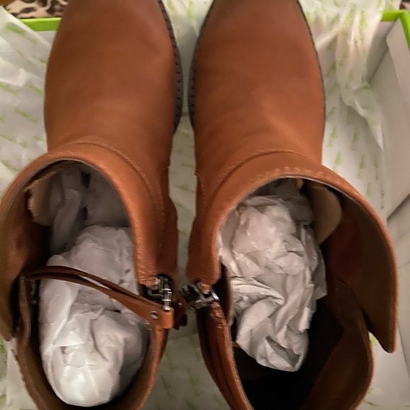 Sam Edelman Brown Leather Ankle Bootie Size 9 New - Picture 6 of 8